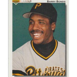 Barry Bonds 1992 Upper Deck Pittsburgh Pirates Vintage Collectible #134